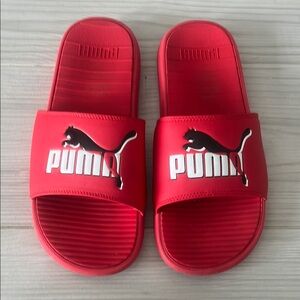 Puma Bold Red Slide Sandals